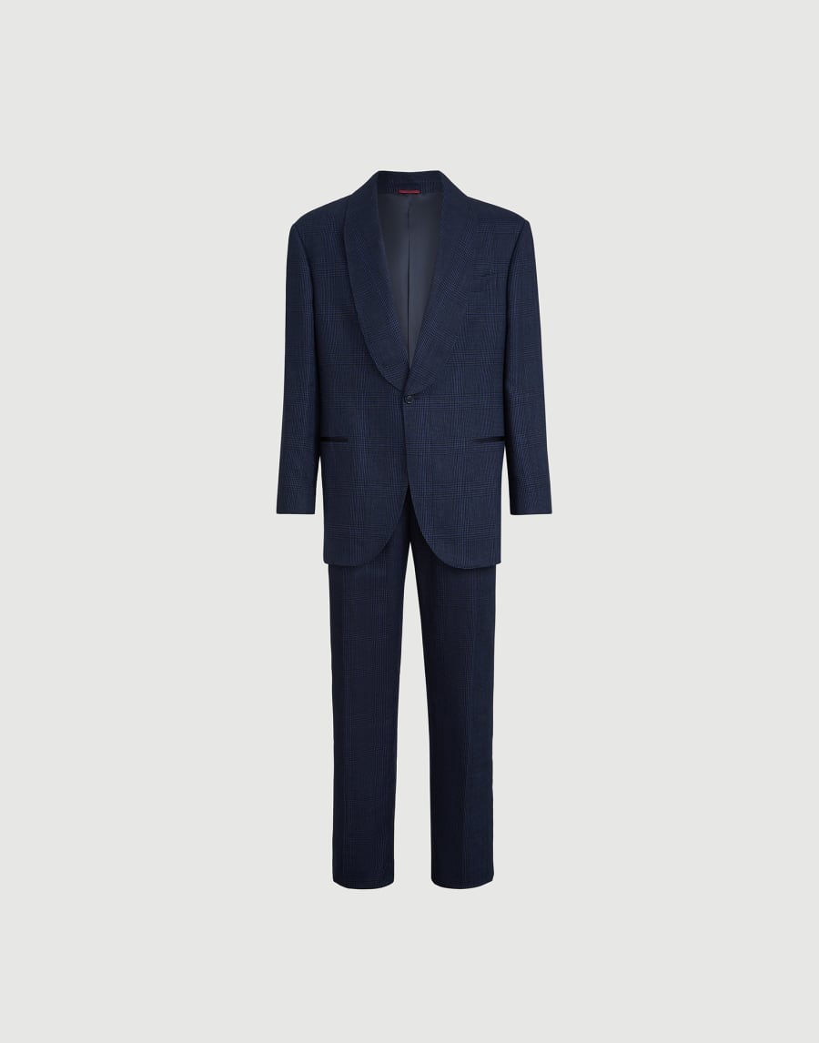 Tuxedo with shawl lapel Navy Blue Man - Brunello Cucinelli