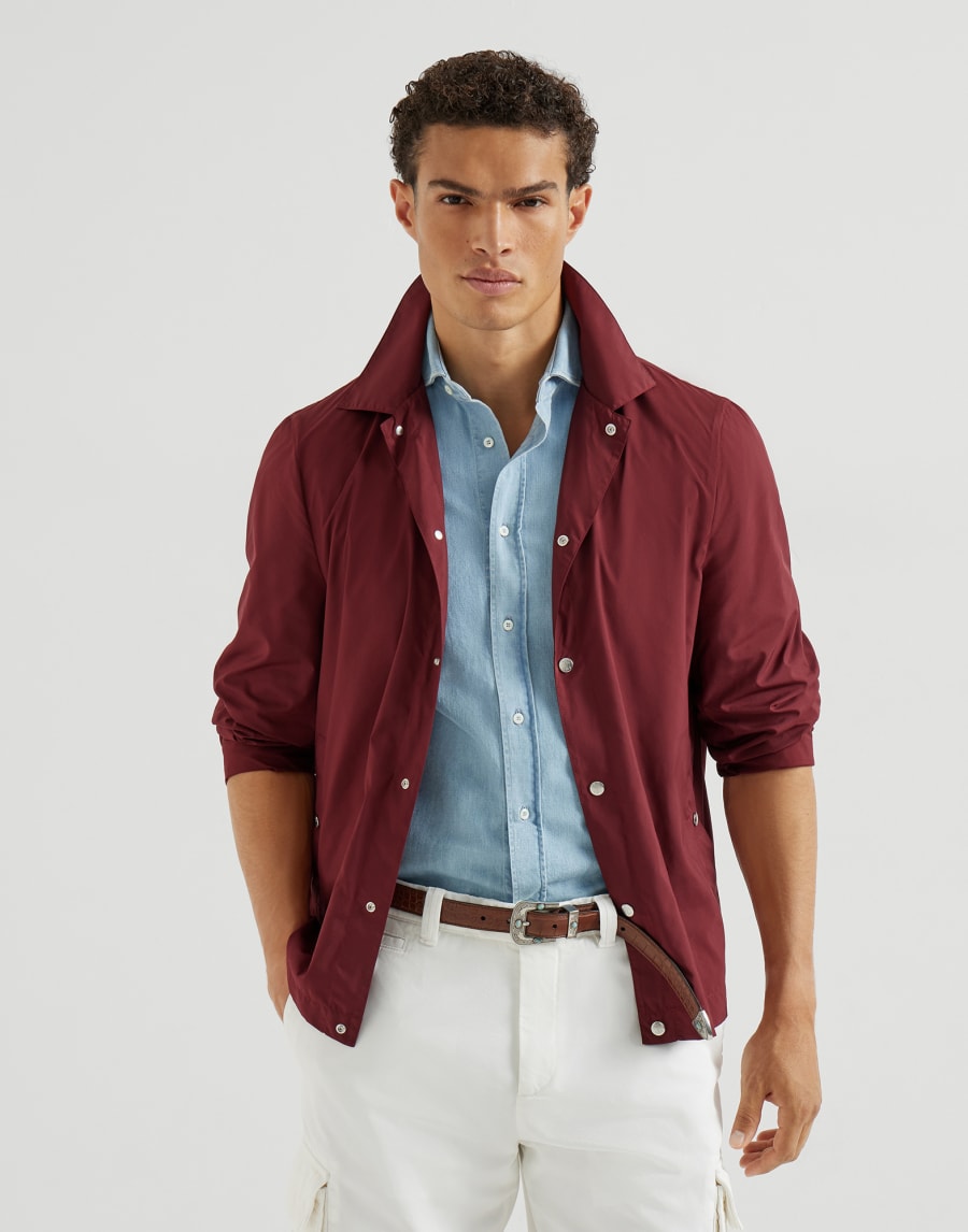 나일론 블루종 재킷 체리 남성 - Brunello Cucinelli