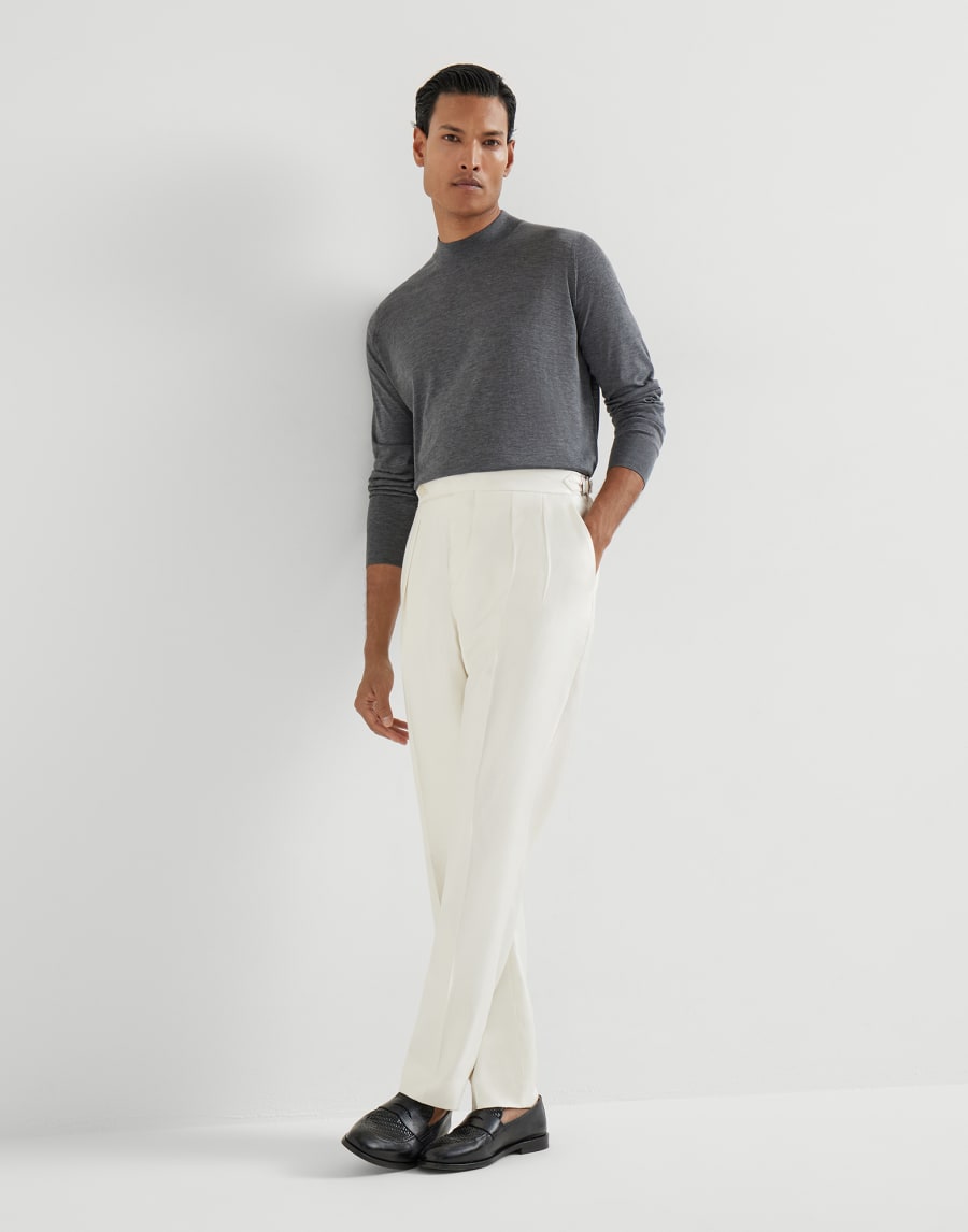 Tuxedo trousers Off-White Man - Brunello Cucinelli