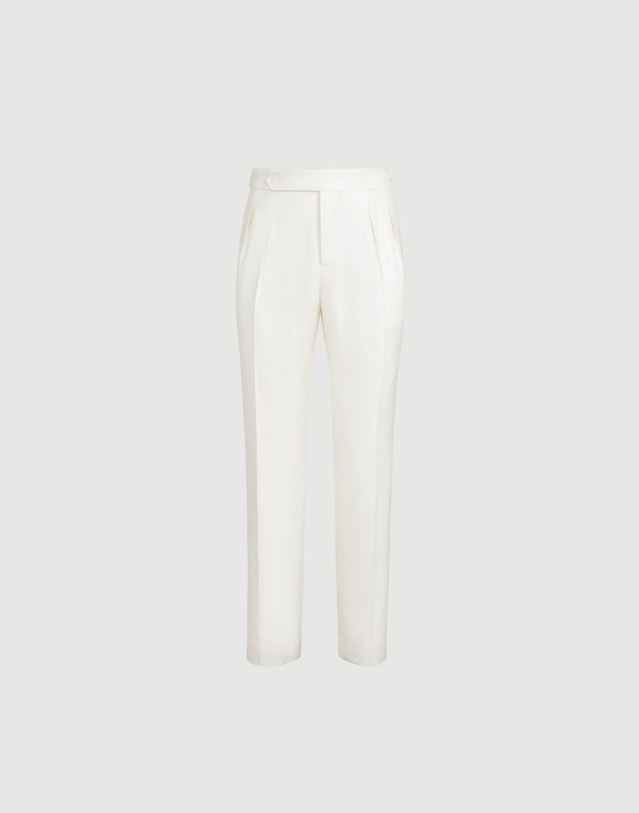 Tuxedo trousers Off-White Man - Brunello Cucinelli