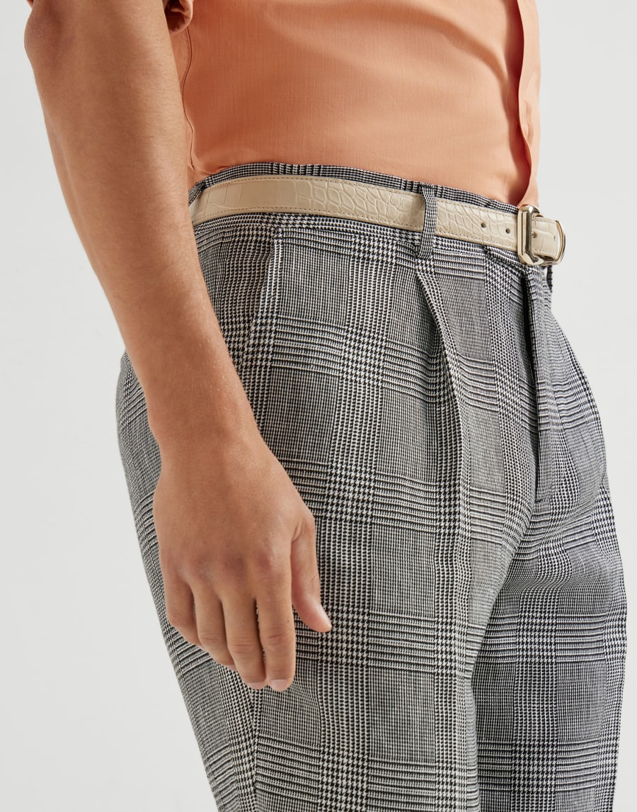 Prince of Wales trousers Black Man - Brunello Cucinelli