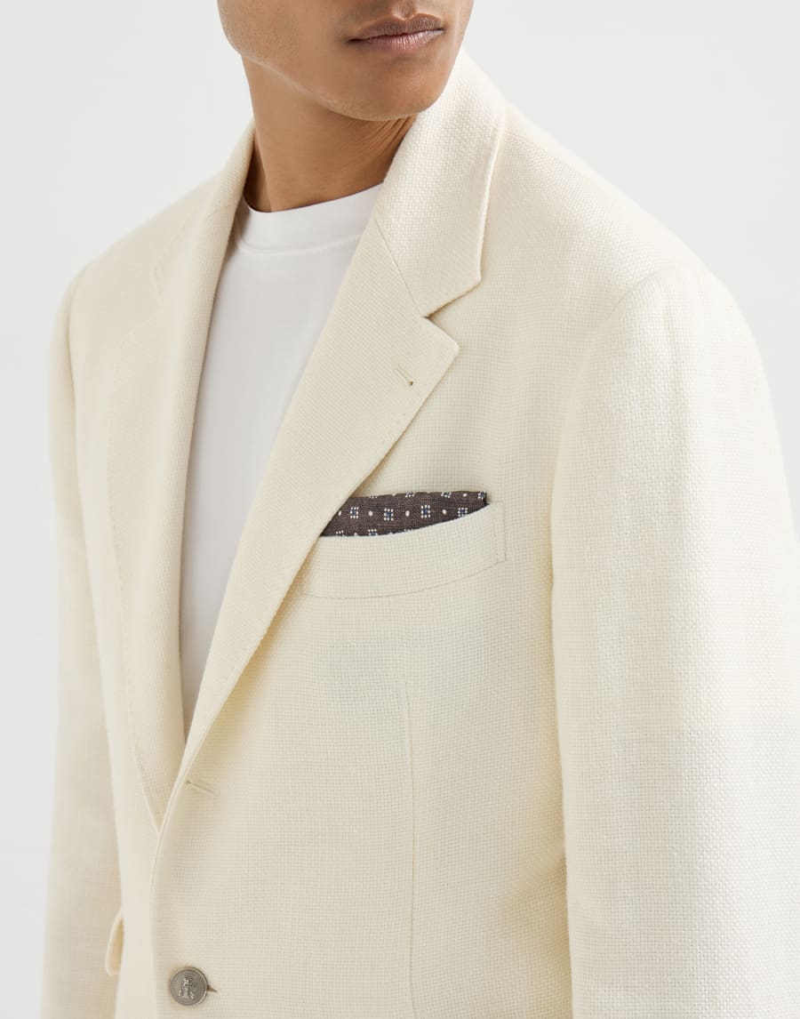 モチーフ入り ポケットチーフ ヘーゼルナッツ メンズ - Brunello Cucinelli