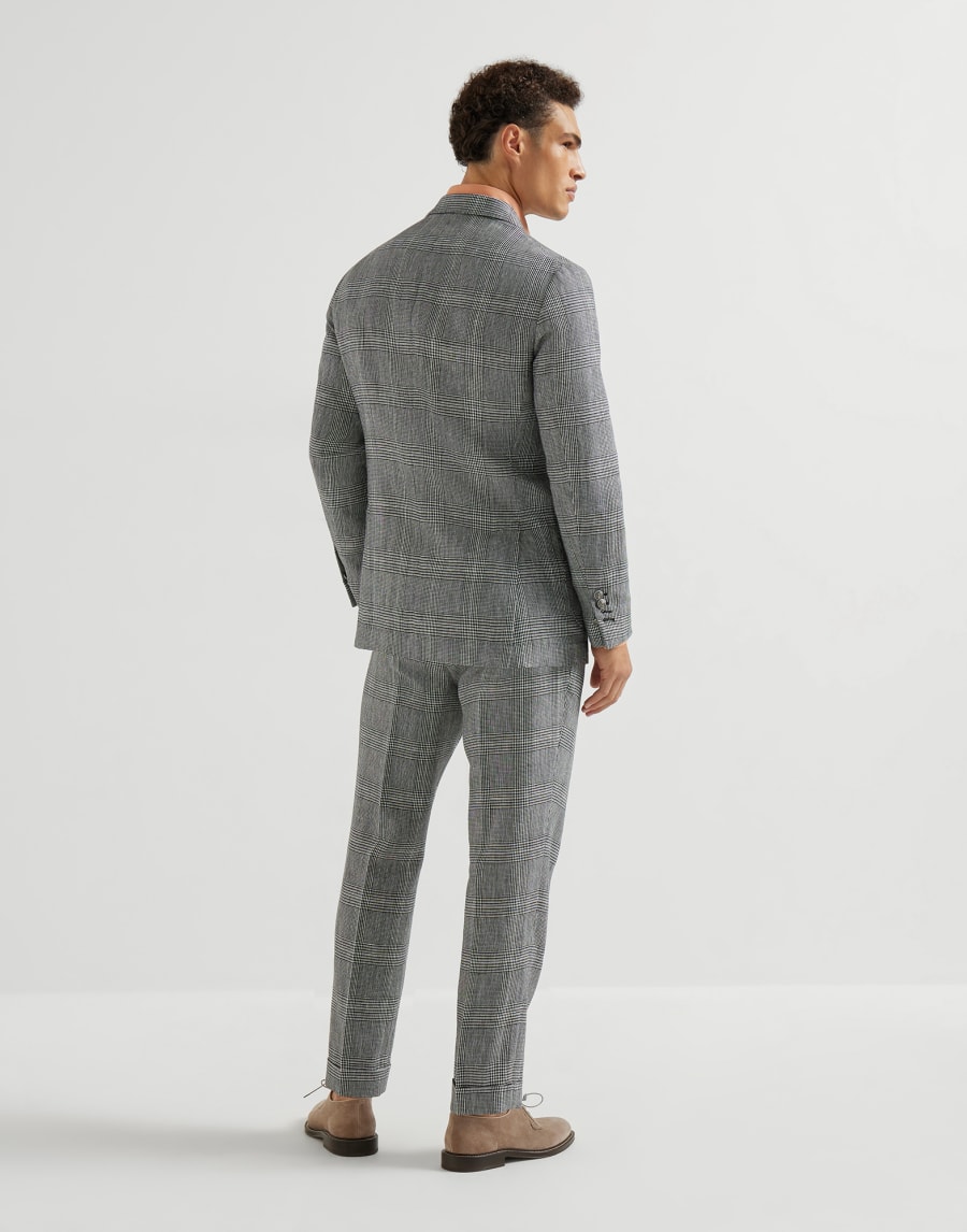 Suit with one-and-a-half-breasted jacket Black Man - Brunello Cucinelli