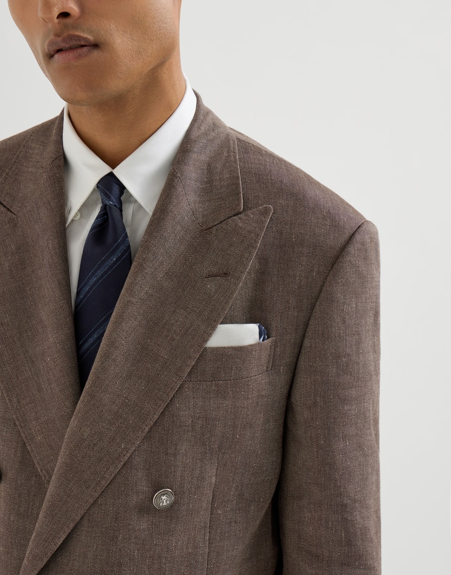 Silk pocket square Azure Man - Brunello Cucinelli