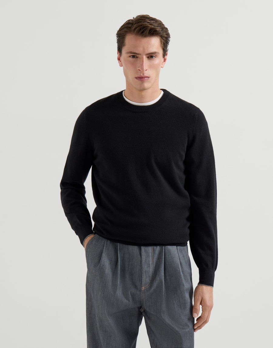 Cashmere sweater Black Man - Brunello Cucinelli