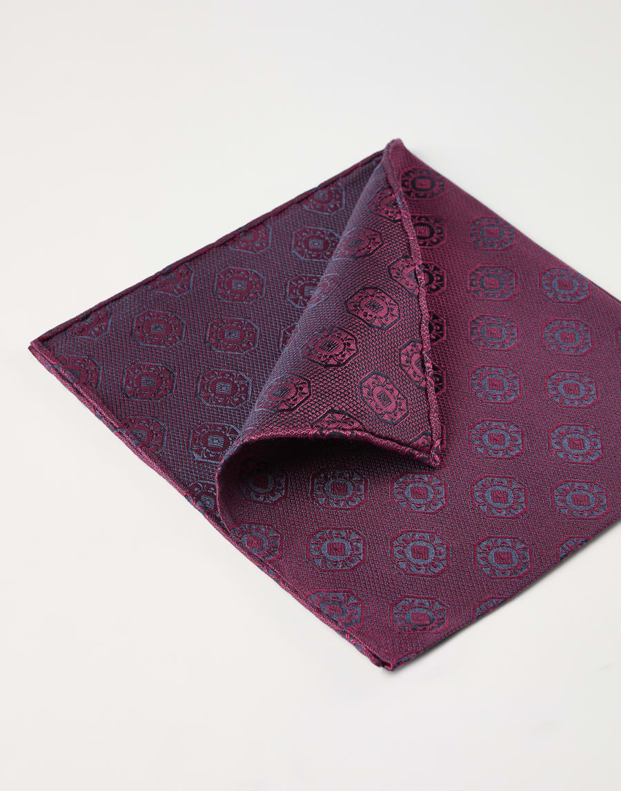 Pocket square with pattern Cherry Man - Brunello Cucinelli