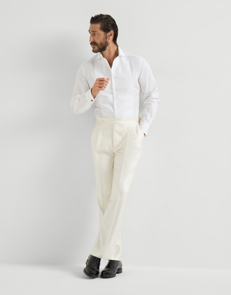 Tuxedo trousers Off-White Man - Brunello Cucinelli