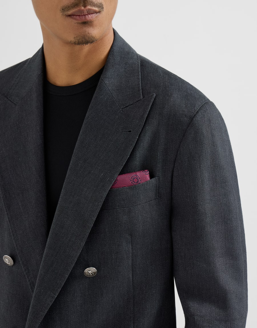 Pocket square with pattern Cherry Man - Brunello Cucinelli