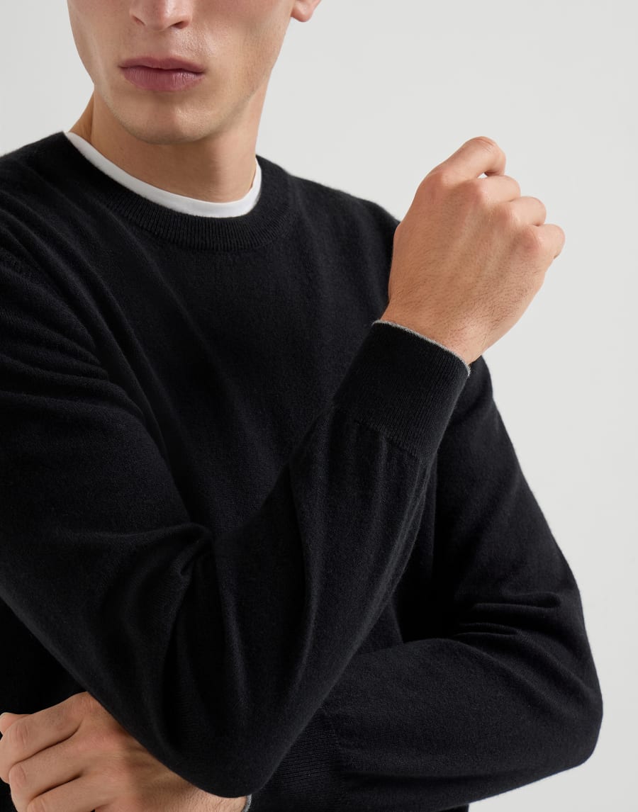 Cashmere sweater Black Man - Brunello Cucinelli