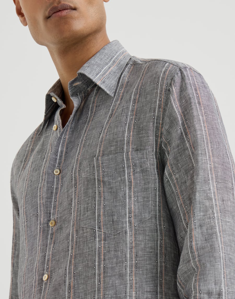 Рубашка с кармашком Серый Мужчина - Brunello Cucinelli