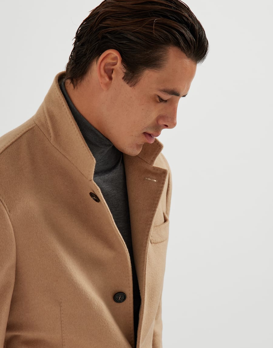 Vicuña beaver outerwear Beige Uomo - Brunello Cucinelli