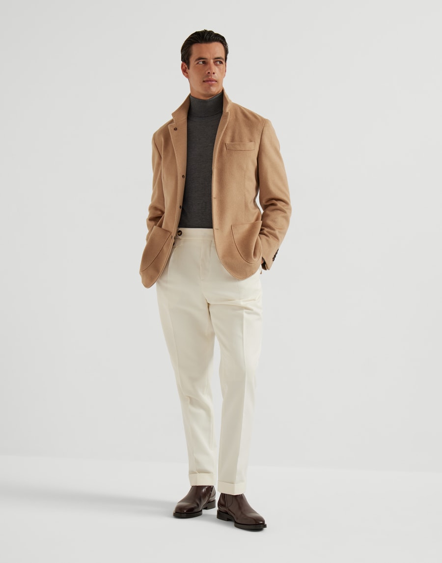 Vicuña beaver outerwear Beige Uomo - Brunello Cucinelli