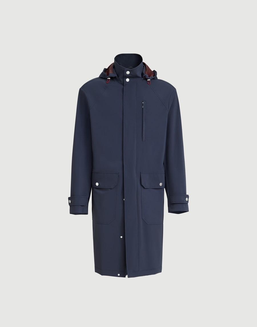 Unlined parka Navy Blue Man - Brunello Cucinelli