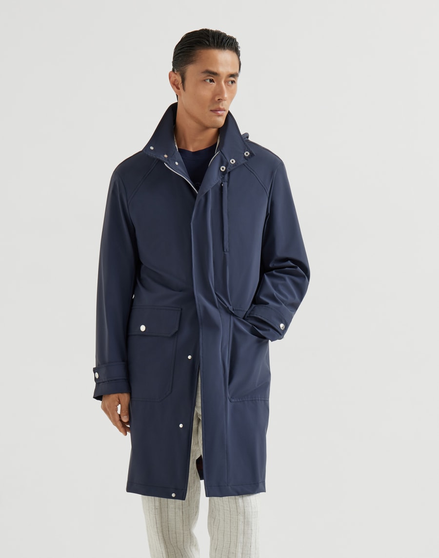 Unlined parka Navy Blue Man - Brunello Cucinelli