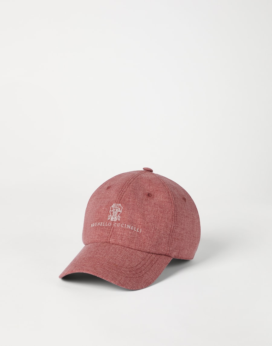Baseball cap with embroidery Coral Man - Brunello Cucinelli