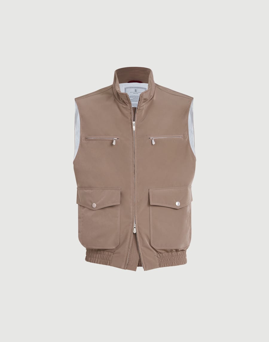 Nylon vest with padding Hazelnut Man - Brunello Cucinelli