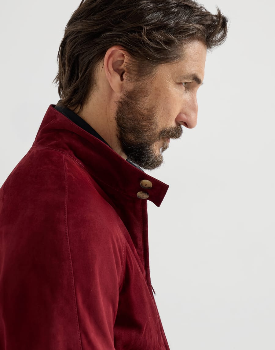 Suede jacket Cherry Man - Brunello Cucinelli