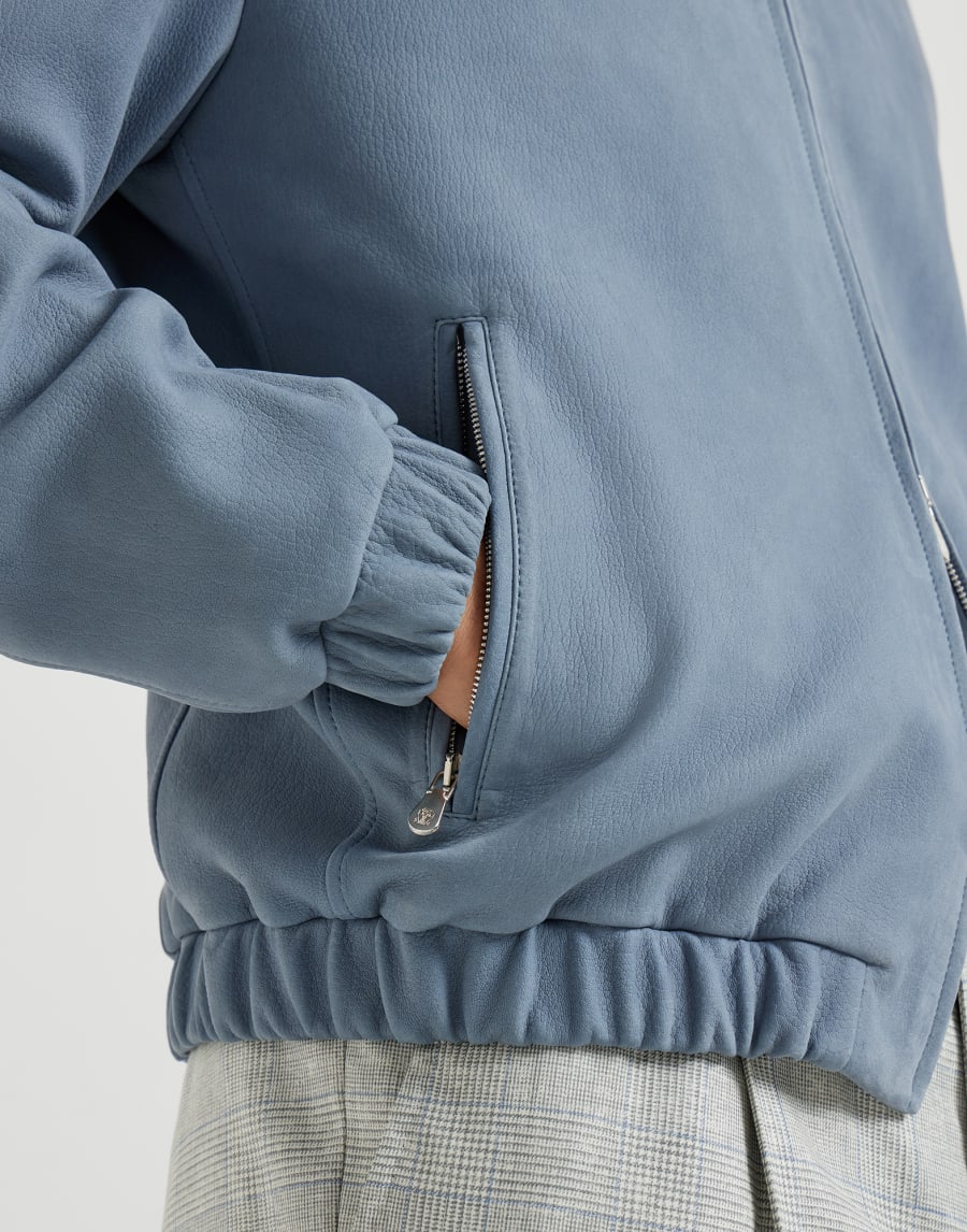 Blouson en nubuck Ardoise Homme - Brunello Cucinelli