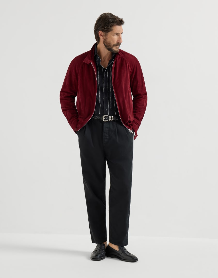 Suede jacket Cherry Man - Brunello Cucinelli