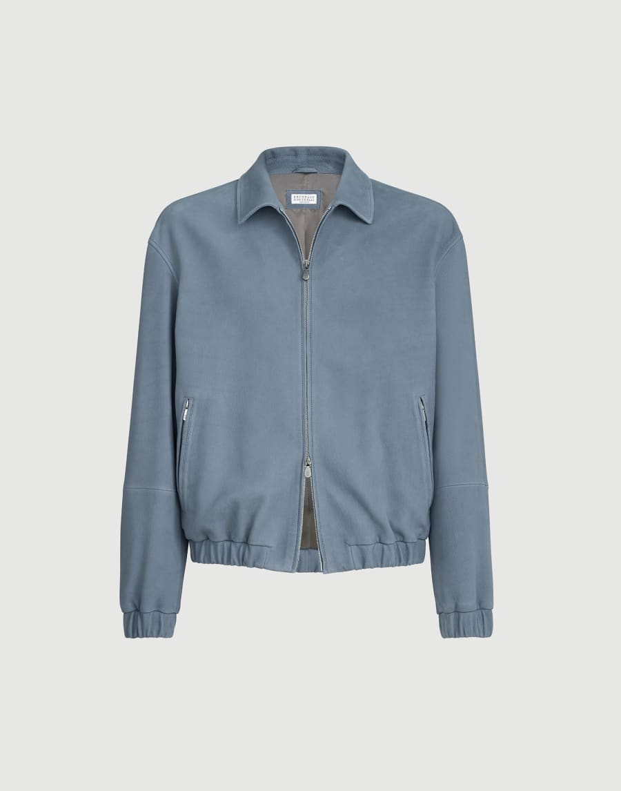 Blouson en nubuck Ardoise Homme - Brunello Cucinelli
