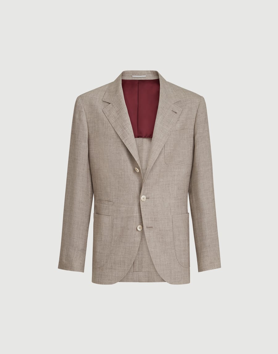 Deconstructed blazer Brown Man - Brunello Cucinelli