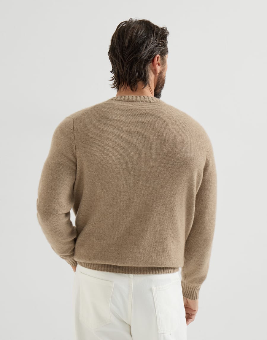 Jersey de cachemir Marrón Claro Hombre - Brunello Cucinelli