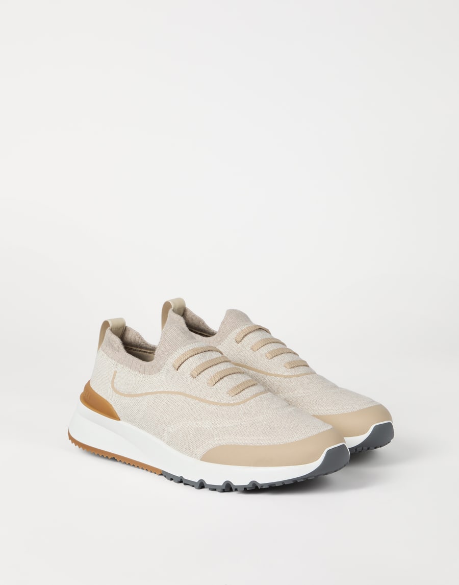 Knit runners Beige Man - Brunello Cucinelli