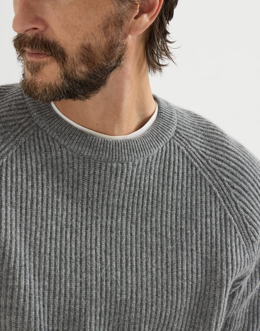 Cashmere sweater Dark Grey Man - Brunello Cucinelli