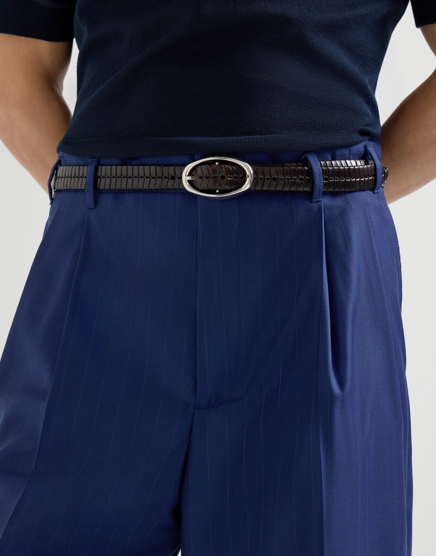 Double pleated trousers Royale Blue Man - Brunello Cucinelli