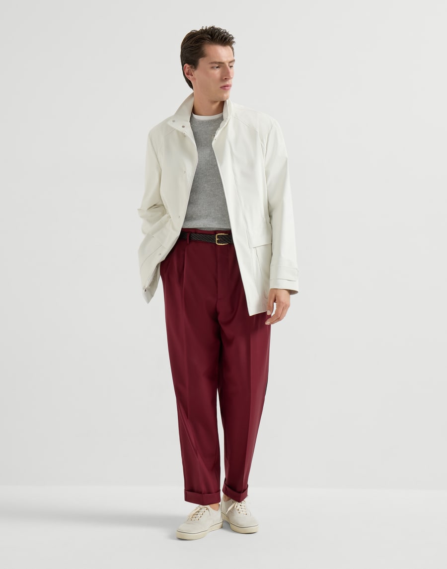 Cashmere English rib sweater Pebble Man - Brunello Cucinelli