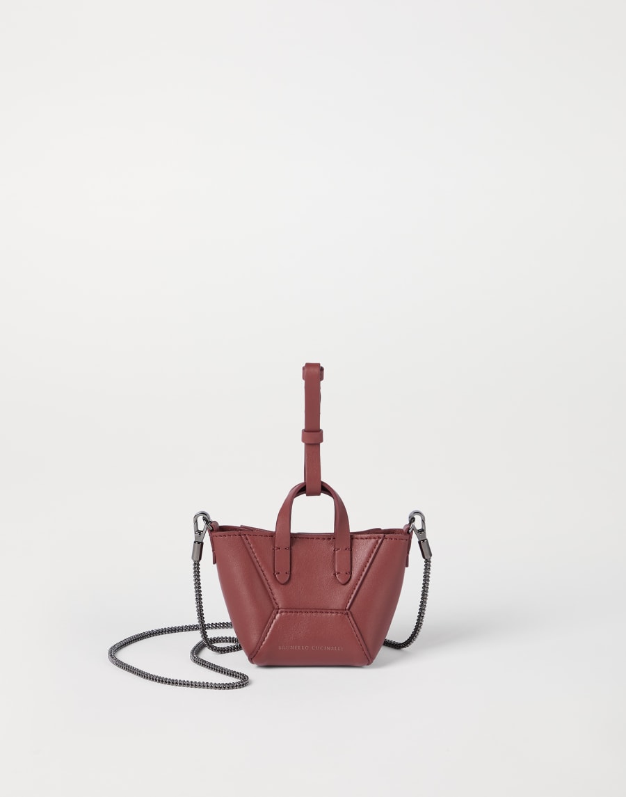 Calfskin BC Duo micro bag Firebrick Woman - Brunello Cucinelli