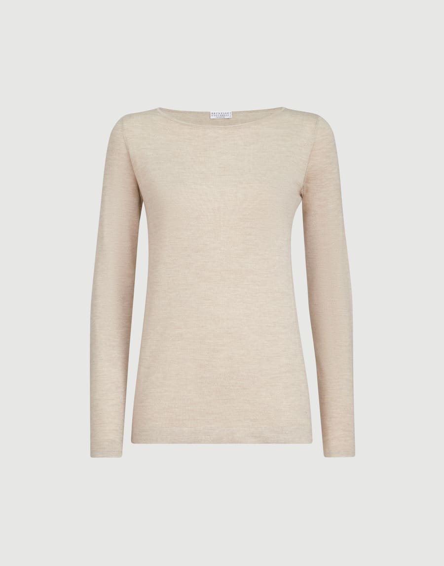 Cashmere and silk Sparkling sweater Desert Woman - Brunello Cucinelli
