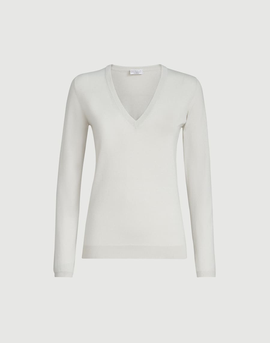 Cashmere and silk sweater Rice Woman - Brunello Cucinelli