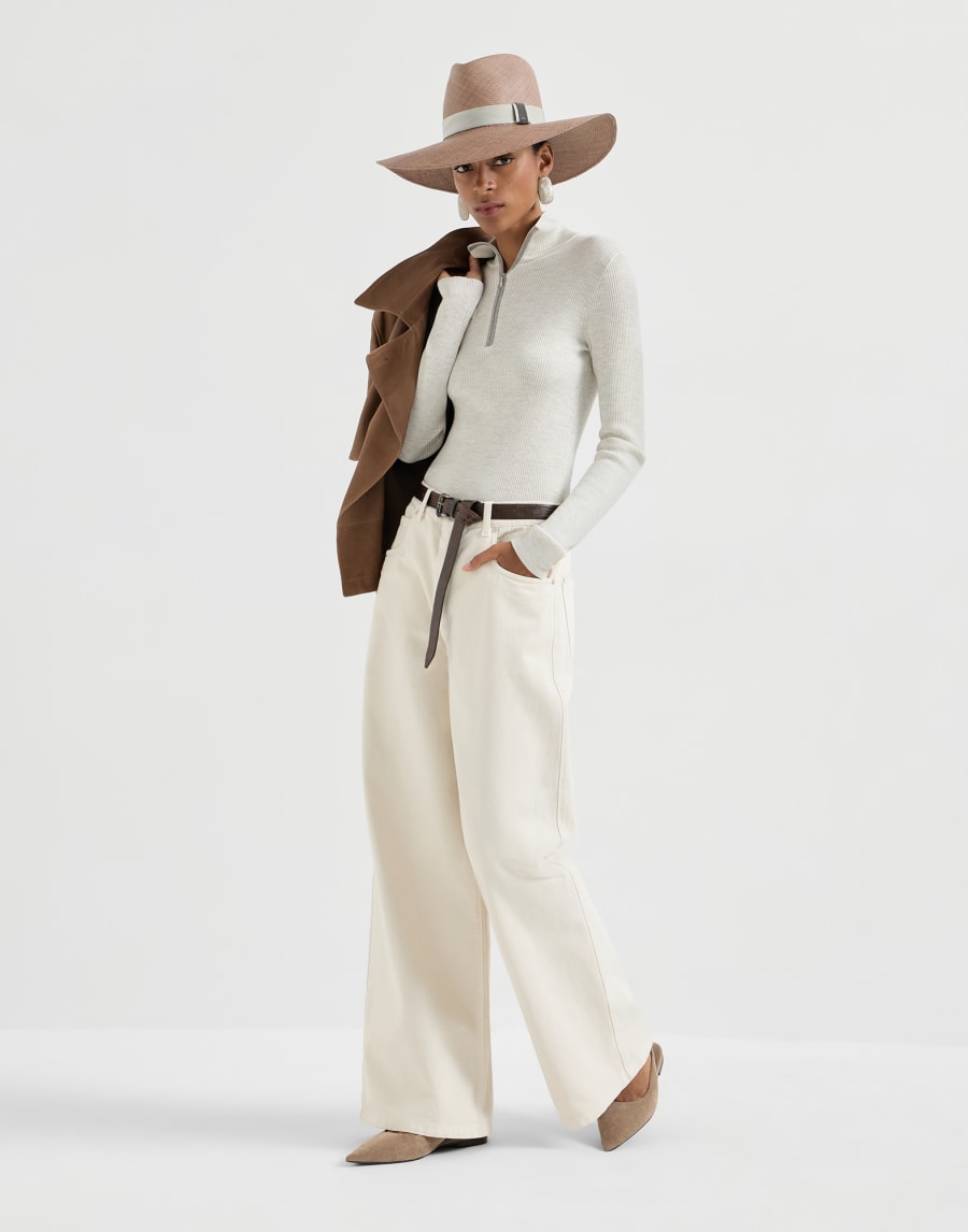 Virgin wool and cashmere sweater Pearl Woman - Brunello Cucinelli