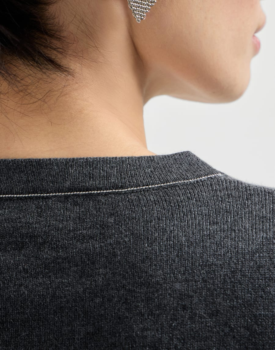 Cashmere sweater Lignite Grey Woman - Brunello Cucinelli