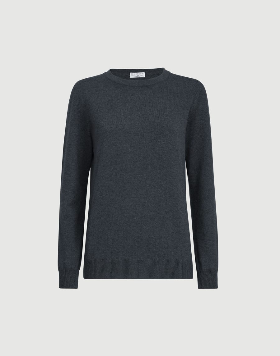Cashmere sweater Lignite Grey Woman - Brunello Cucinelli