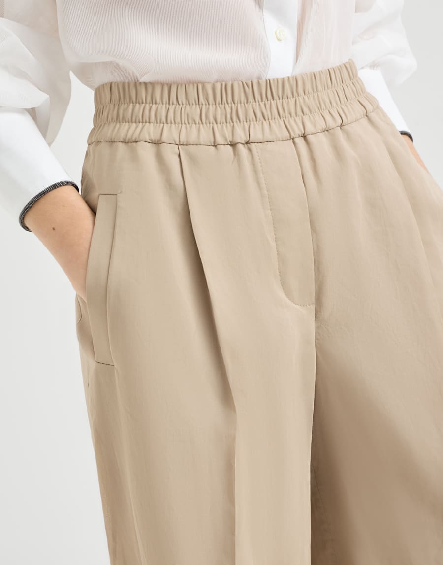 Loose Track trousers Beige Woman - Brunello Cucinelli