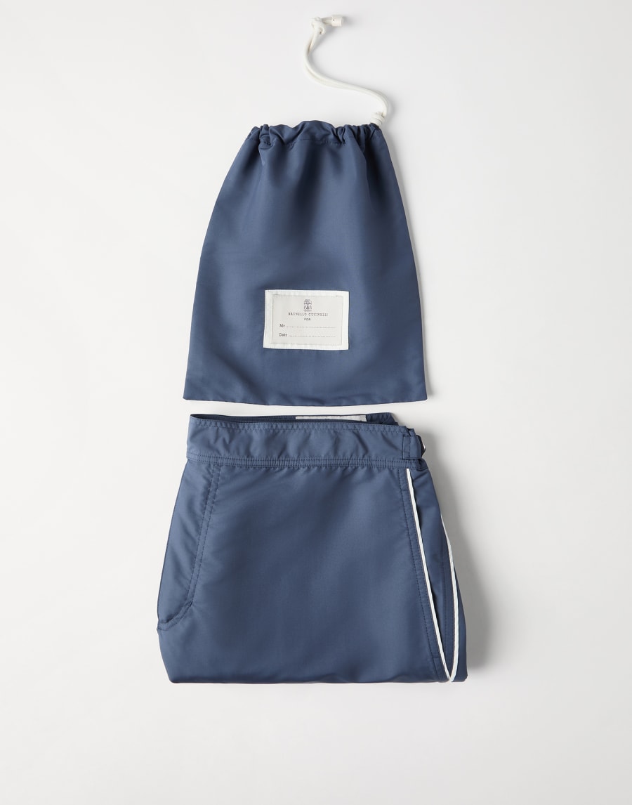 Nylon swim shorts Denim Man - Brunello Cucinelli