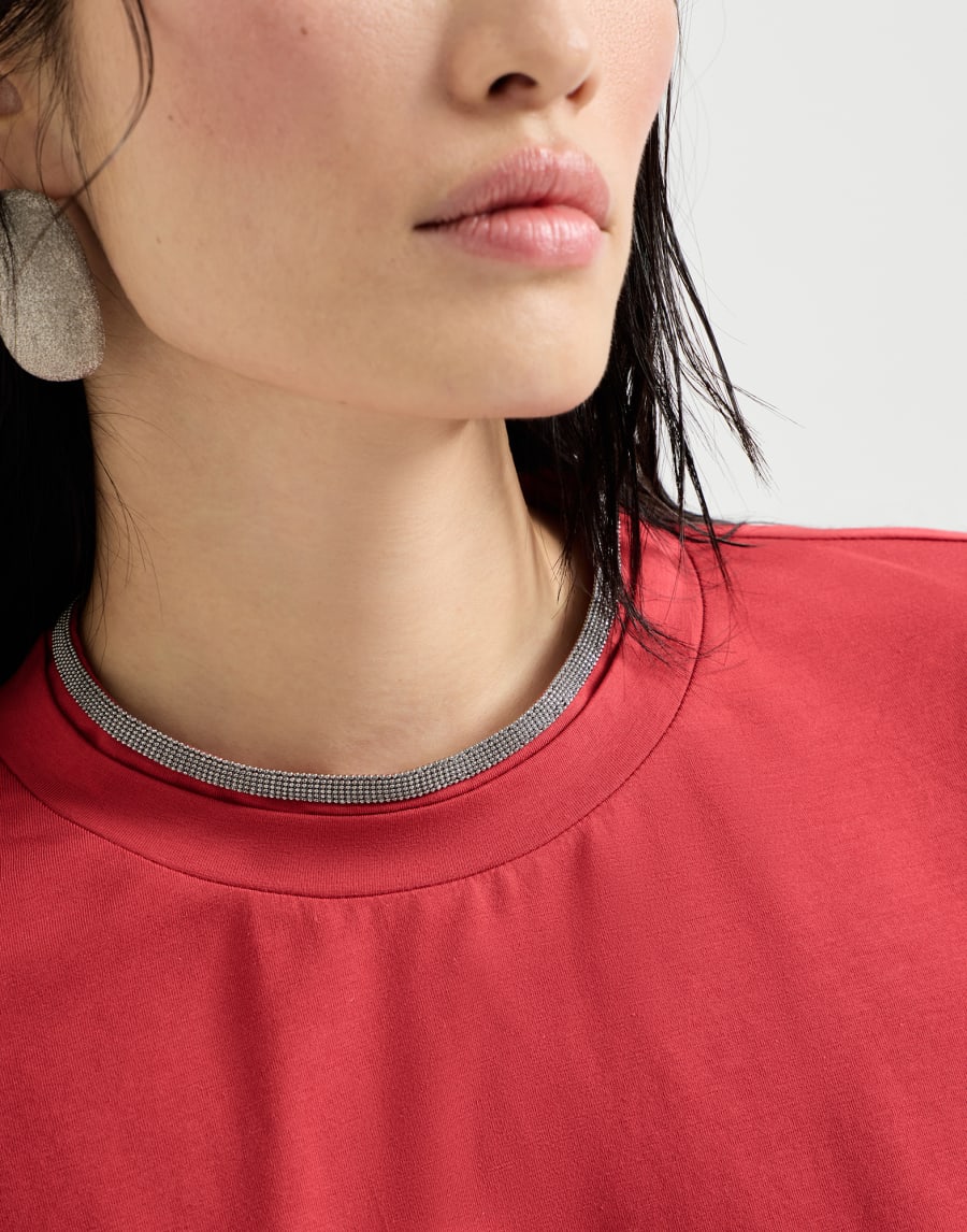 棉质汗布 T 恤 红色 女款 - Brunello Cucinelli