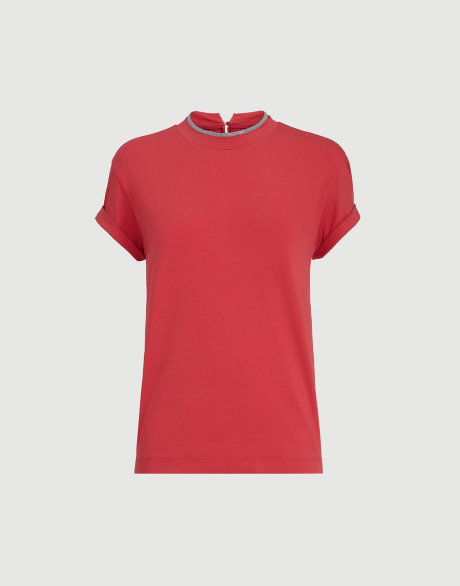 棉质汗布 T 恤 红色 女款 - Brunello Cucinelli