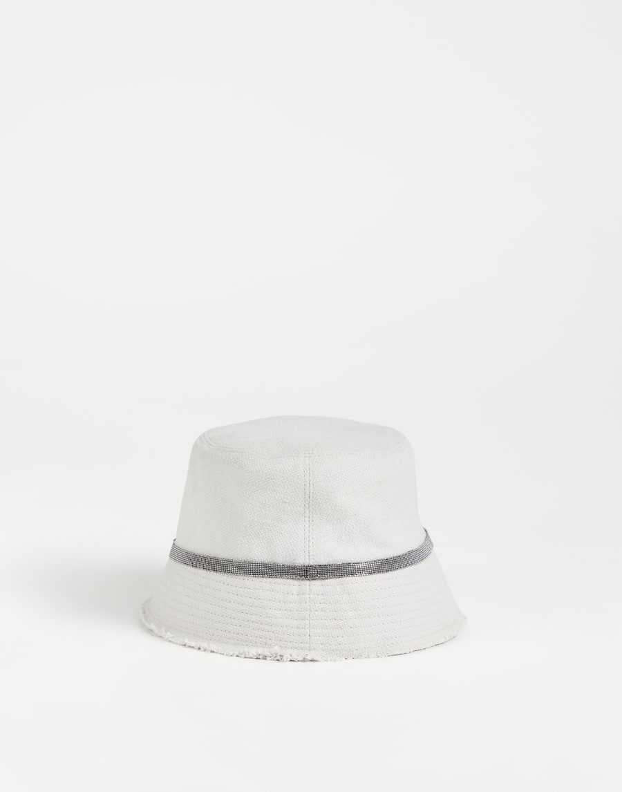 镶珠装饰渔夫帽 巴拿马色 女童 - Brunello Cucinelli