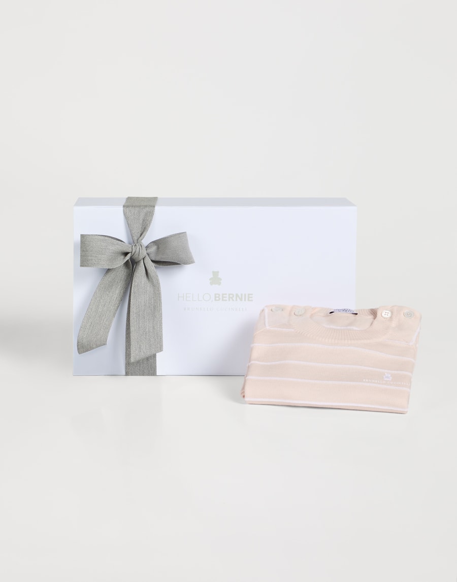 Bernie Baby knit coverall Pink Baby - Brunello Cucinelli