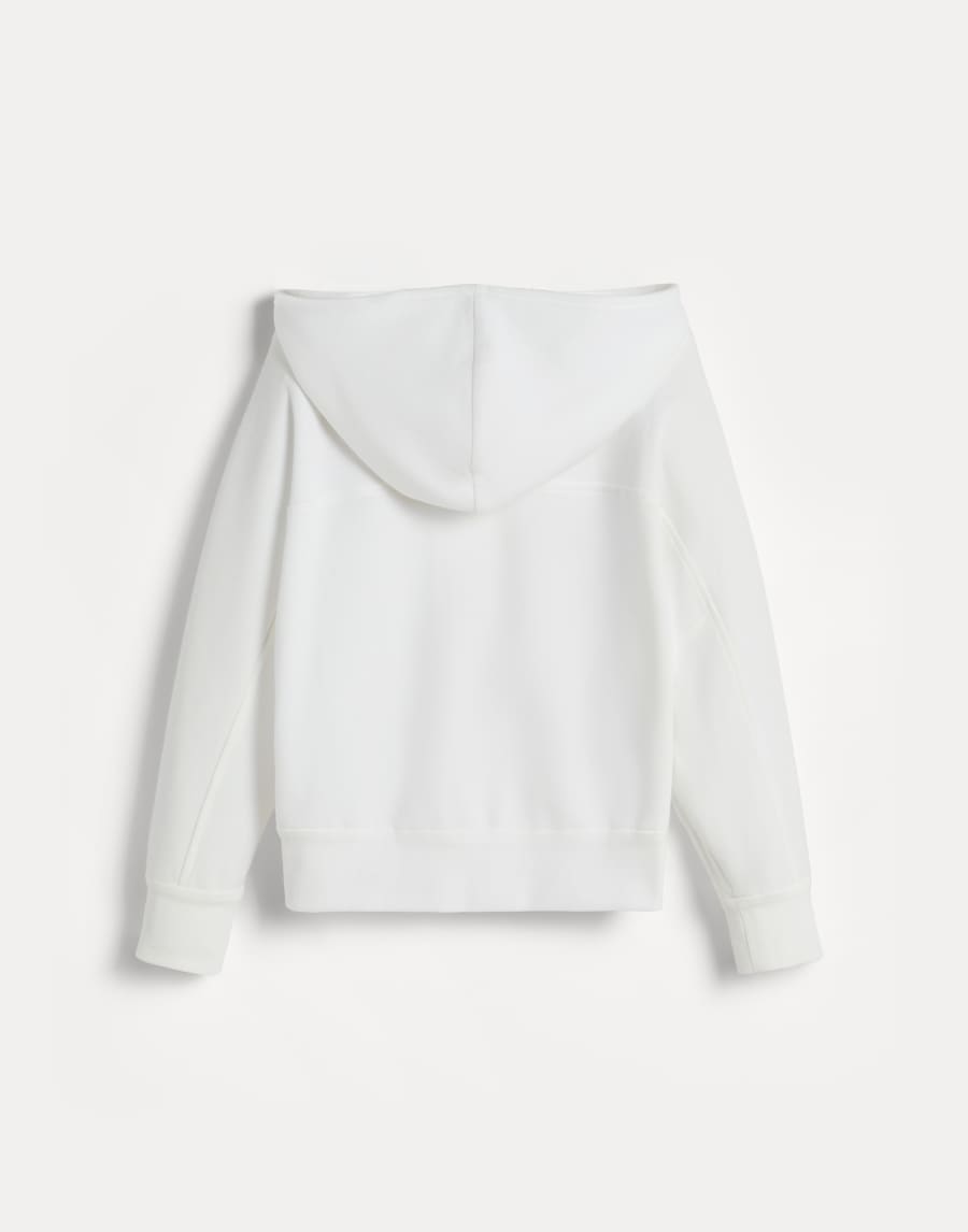 Pique Sweatshirt with logo Off-White Girls - Brunello Cucinelli