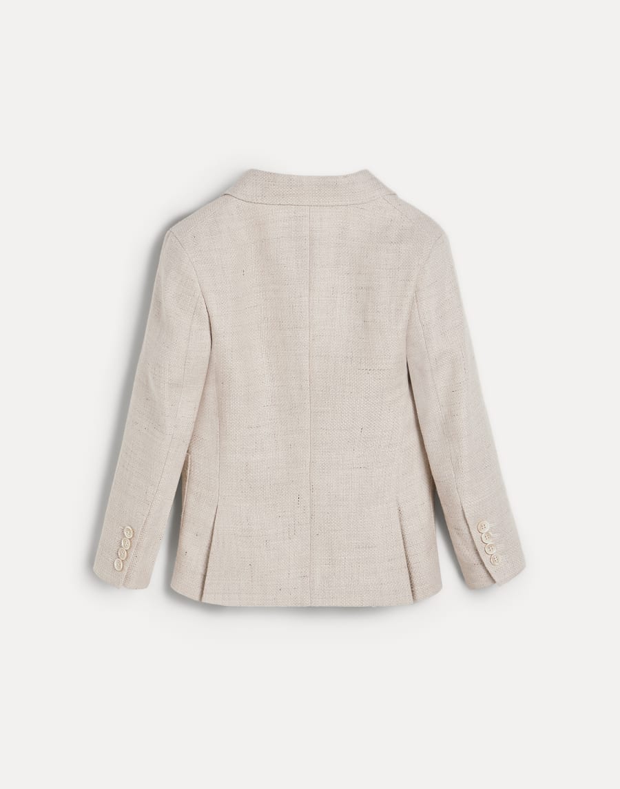 Chaqueta de hopsack Beige Claro Niño - Brunello Cucinelli