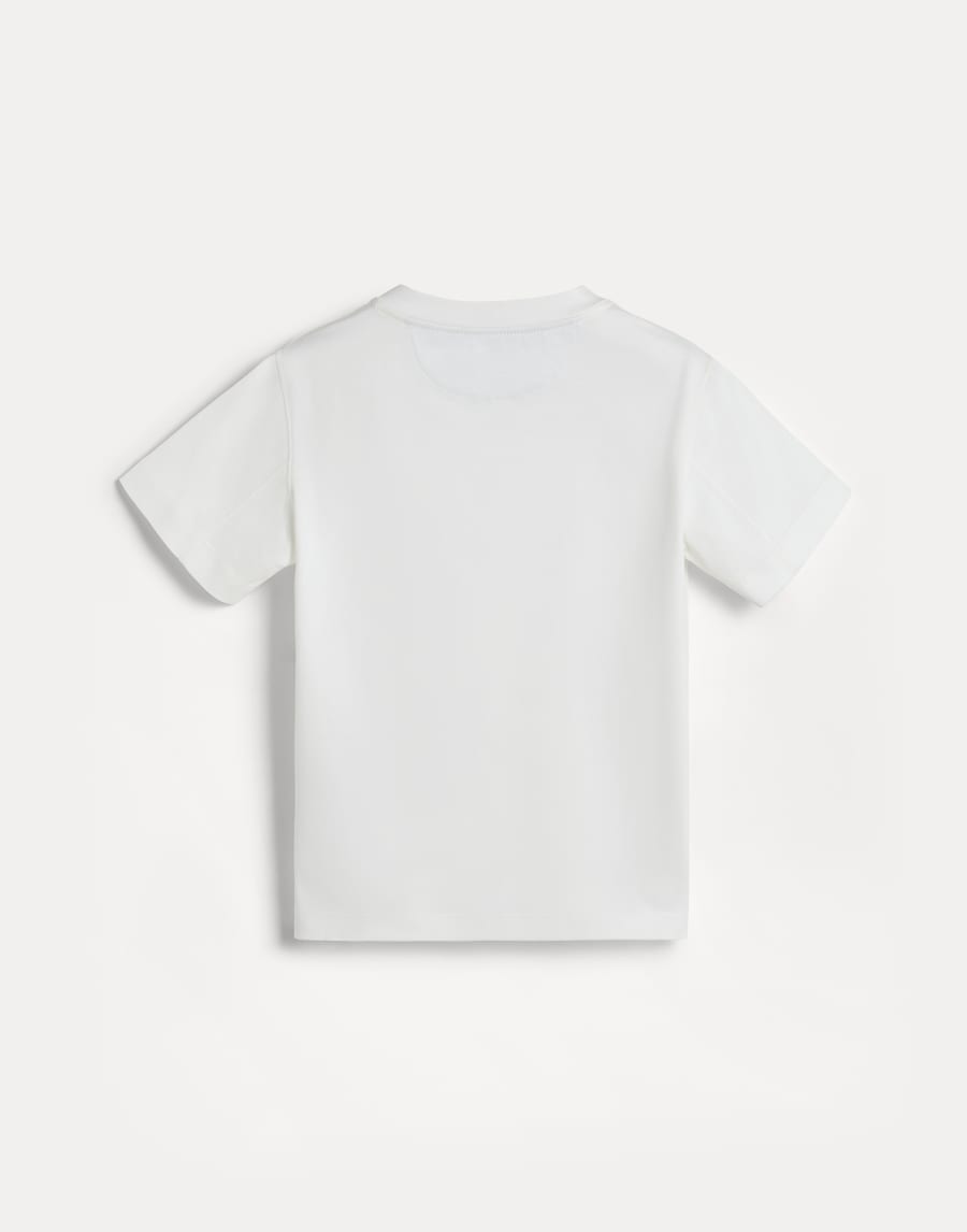T-shirt in jersey Off-White Bambino - Brunello Cucinelli