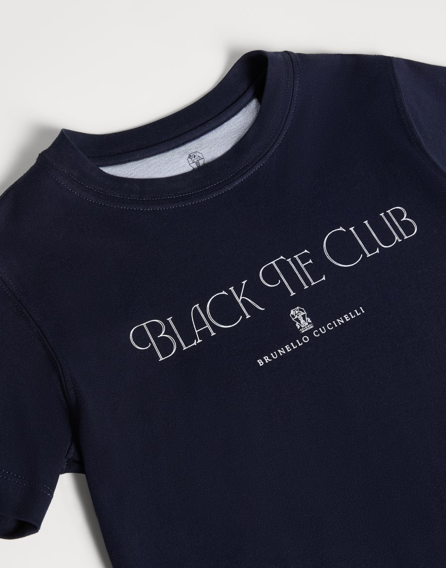 T-shirt in jersey Blu Bambino - Brunello Cucinelli