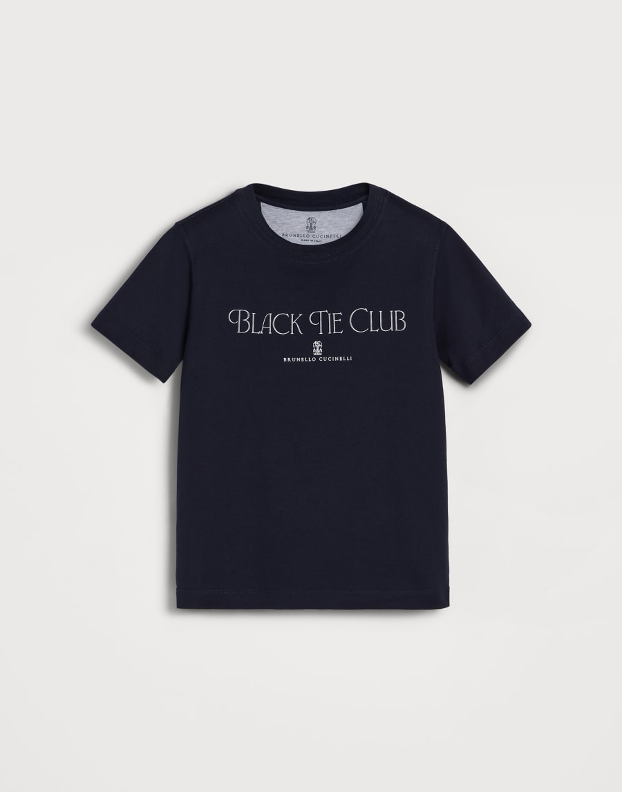 T-shirt in jersey Blu Bambino - Brunello Cucinelli
