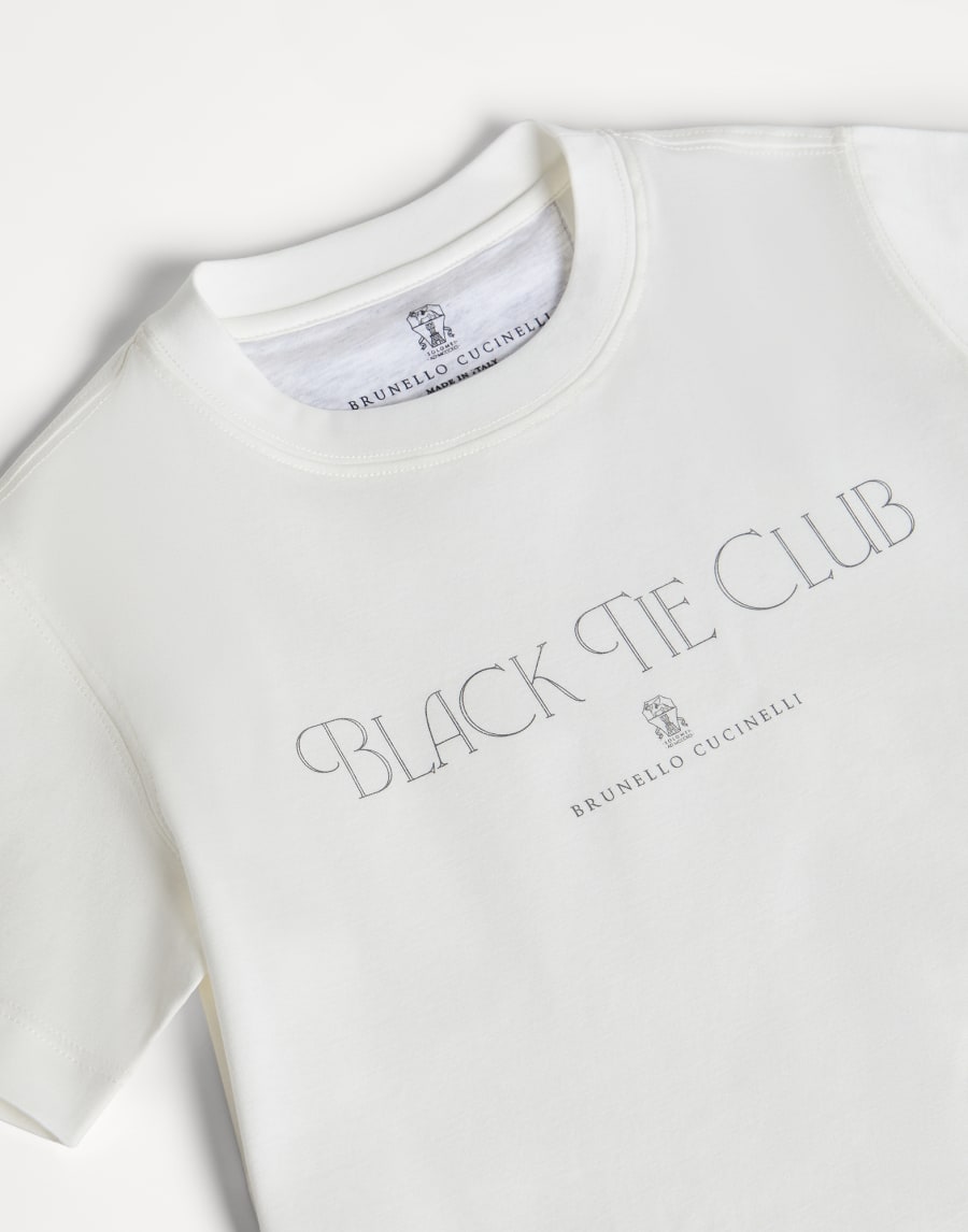 T-shirt in jersey Off-White Bambino - Brunello Cucinelli