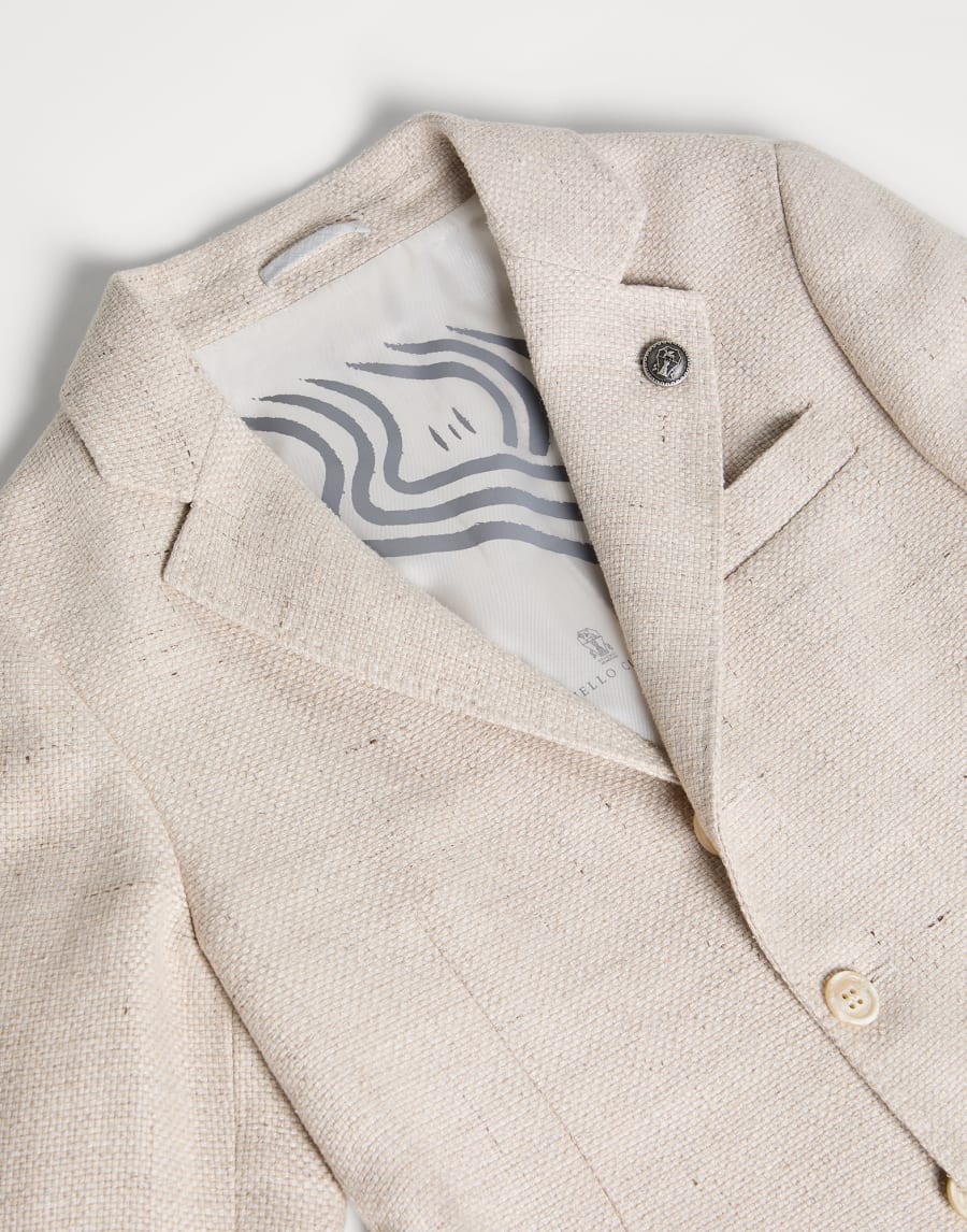Chaqueta de hopsack Beige Claro Niño - Brunello Cucinelli