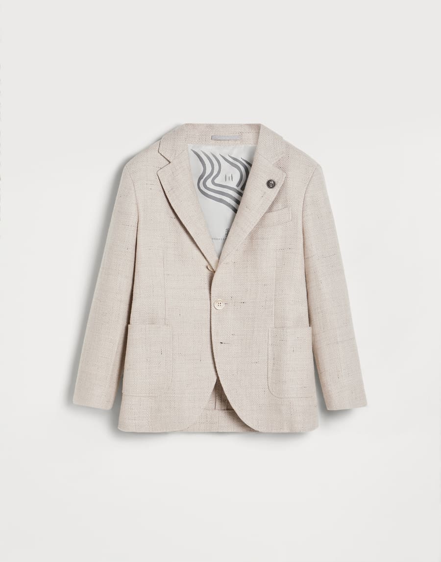 Chaqueta de hopsack Beige Claro Niño - Brunello Cucinelli